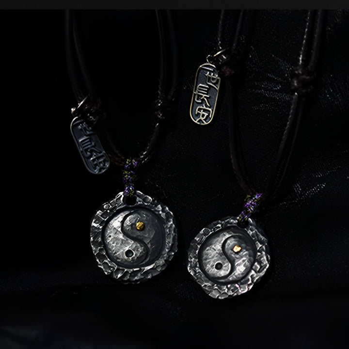 Buddha Stones 999 スターリングシルバー太極拳陰陽デザインハーモニーネックレスペンダント - image 12