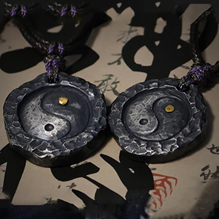 Buddha Stones 999 スターリングシルバー太極拳陰陽デザインハーモニーネックレスペンダント - image 13