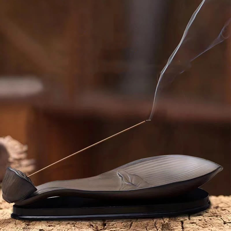 Buddha Stones蓮の実 禅 癒し ブラウン 陶器 スティック 香炉 装飾 - image 4