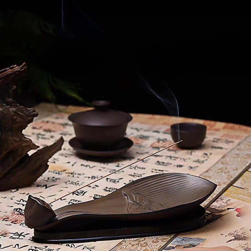 Buddha Stones蓮の実 禅 癒し ブラウン 陶器 スティック 香炉 装飾 - image 9