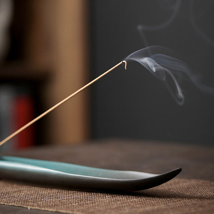 Buddha Stones3つの石 波 蝶 竹 癒し 陶器 スティック 香炉 装飾 - image 18