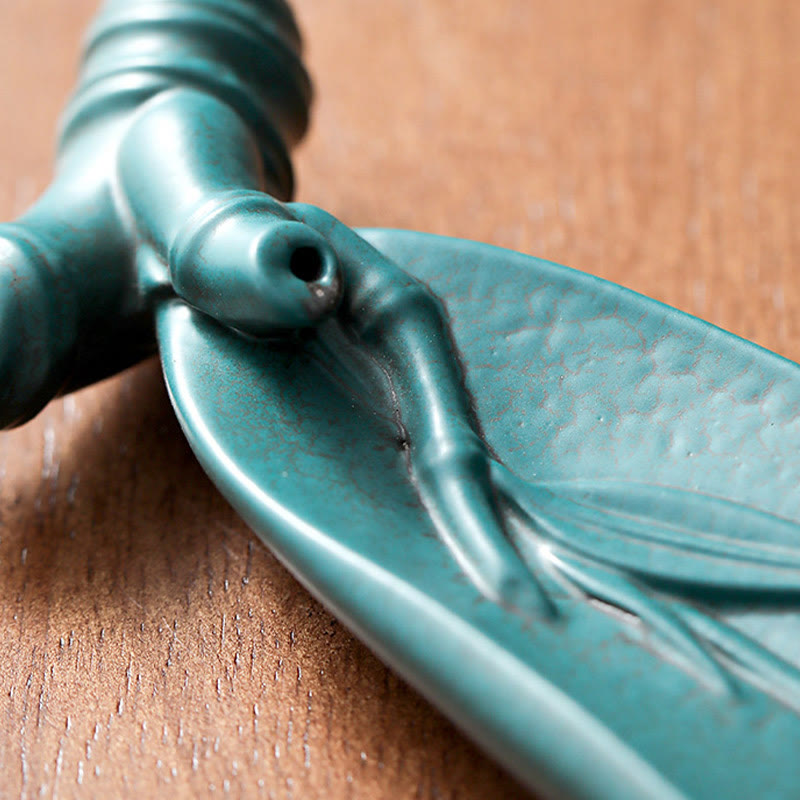 Buddha Stones3つの石 波 蝶 竹 癒し 陶器 スティック 香炉 装飾 - image 17