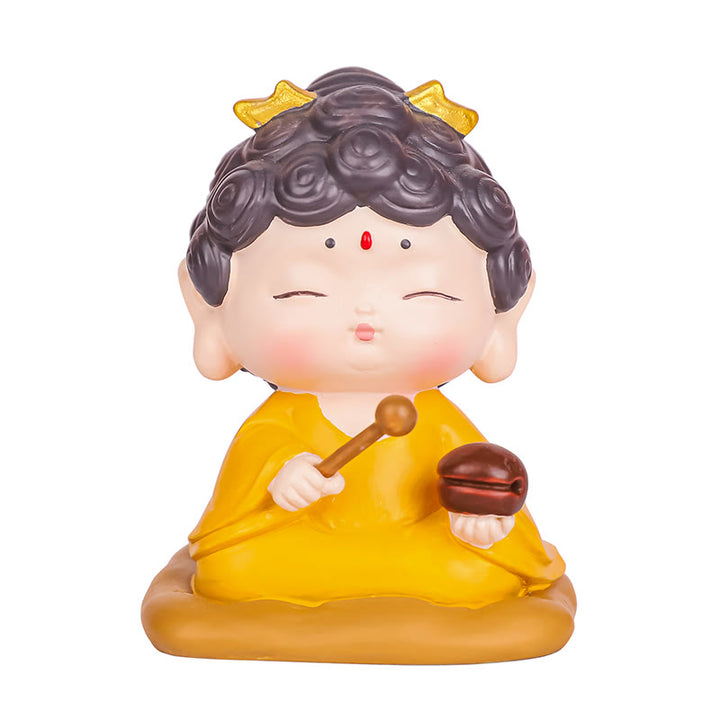 Buddha Stones瞑想 蓮 阿弥陀仏 樹脂像 慈悲 室内装飾 - image 9
