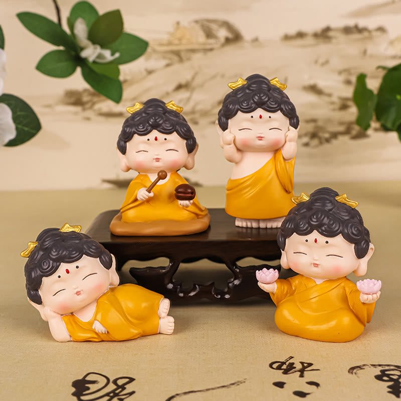 Buddha Stones瞑想 蓮 阿弥陀仏 樹脂像 慈悲 室内装飾 - image 19