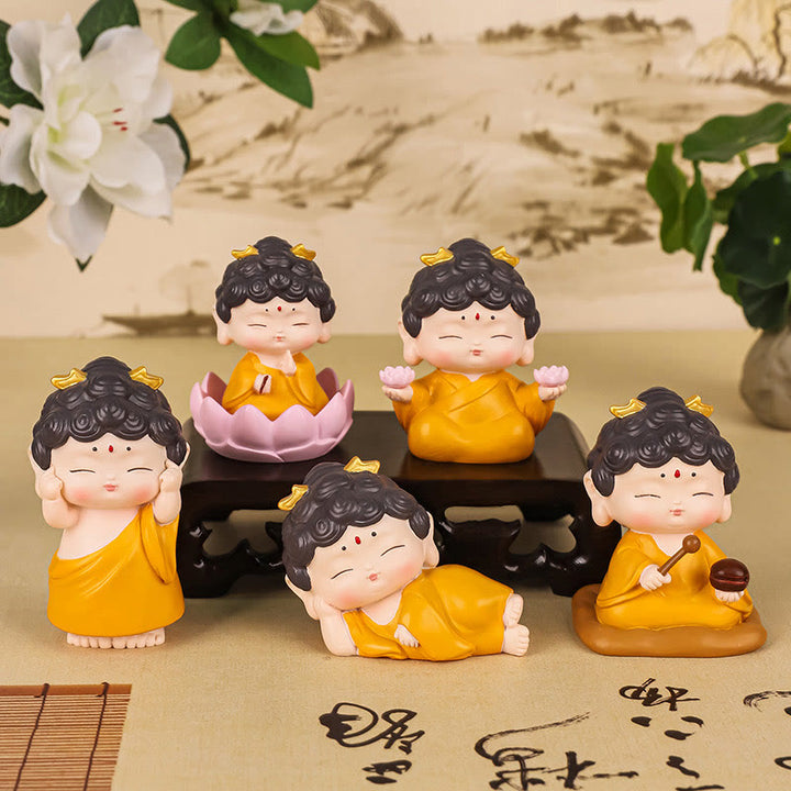 Buddha Stones瞑想 蓮 阿弥陀仏 樹脂像 慈悲 室内装飾 - image 18