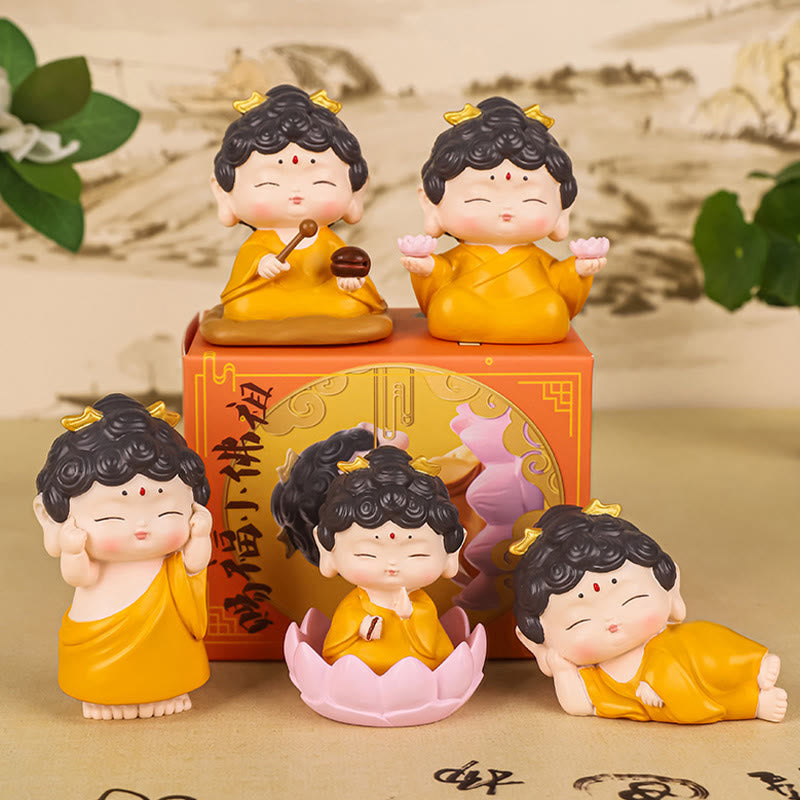Buddha Stones瞑想 蓮 阿弥陀仏 樹脂像 慈悲 室内装飾 - image 20