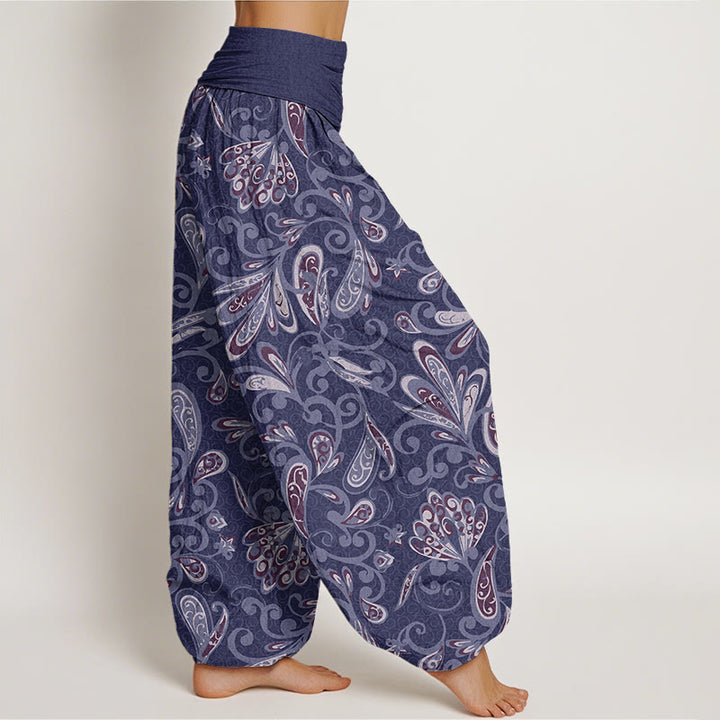 Buddha Stonesカジュアル 花びらデザイン レディース 伸縮性ウエスト ハーレムパンツ - image 6