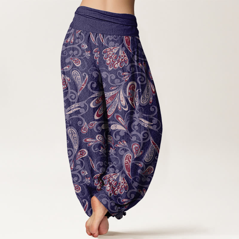 Buddha Stonesカジュアル 花びらデザイン レディース 伸縮性ウエスト ハーレムパンツ - image 10