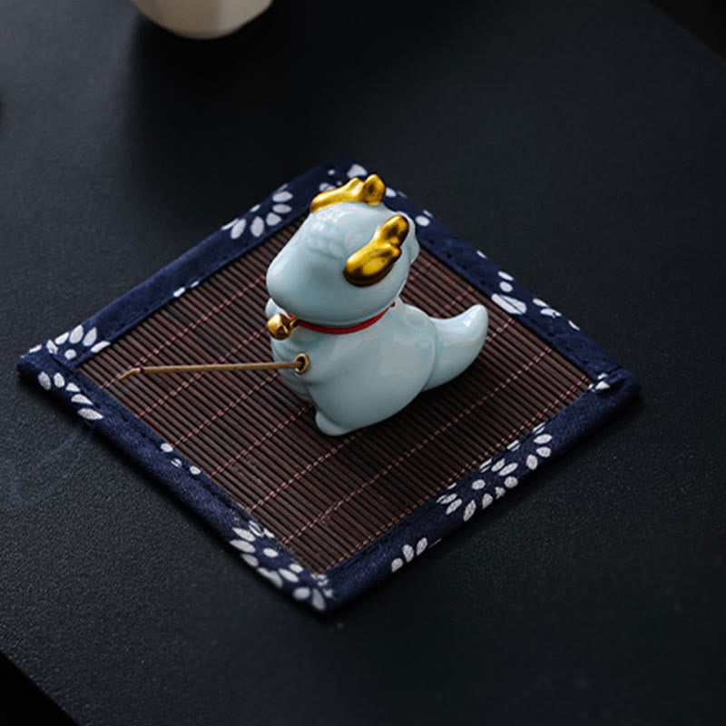 Buddha Stones龍鈴 癒し 陶器 香炉 デスク装飾