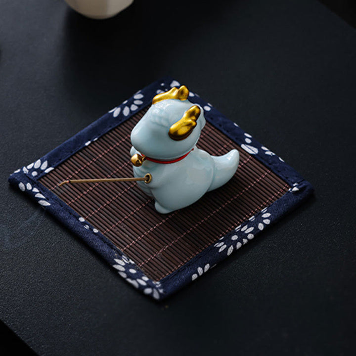 Buddha Stones龍鈴 癒し 陶器 香炉 デスク装飾
