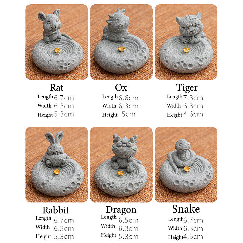 Buddha Stones十二支 癒し 香炉 デスク装飾