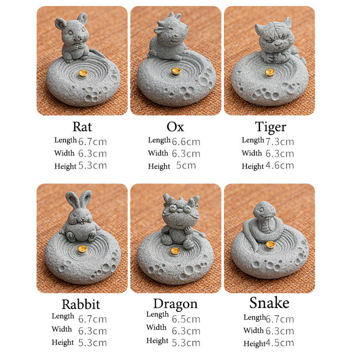 Buddha Stones十二支 癒し 香炉 デスク装飾