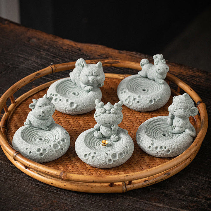 Buddha Stones十二支 癒し 香炉 デスク装飾