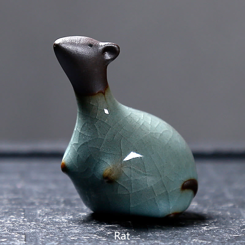 Buddha Stones十二支 陶器 ティーペット ホームデコレーション