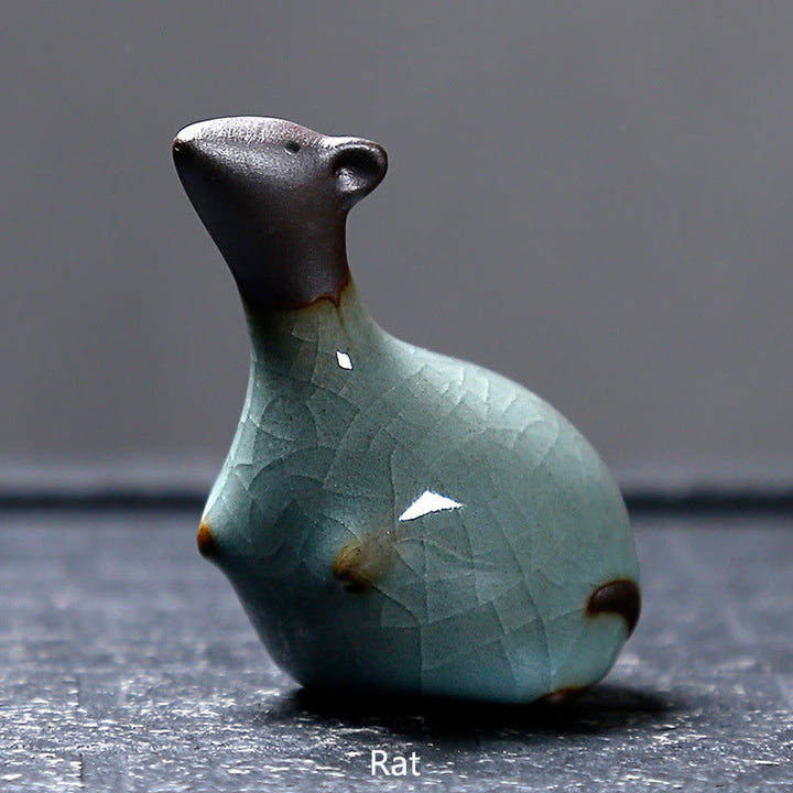 Buddha Stones十二支 陶器 ティーペット ホームデコレーション