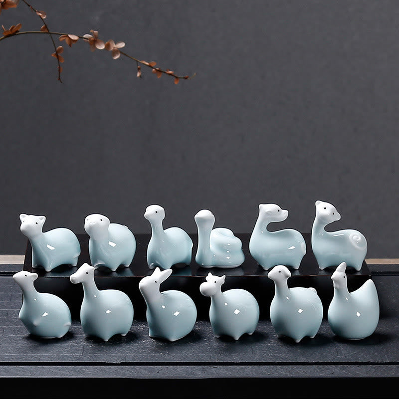 Buddha Stones十二支 陶器 ティーペット ホームデコレーション