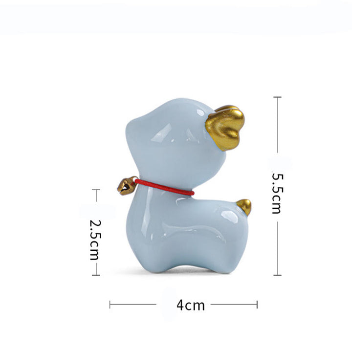 Buddha Stonesミニ鹿ティーペットセラミックホームデスク置物装飾 - image 18