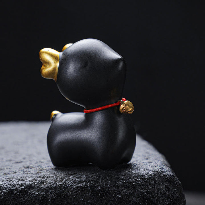 Buddha Stonesミニ鹿ティーペットセラミックホームデスク置物装飾 - image 24