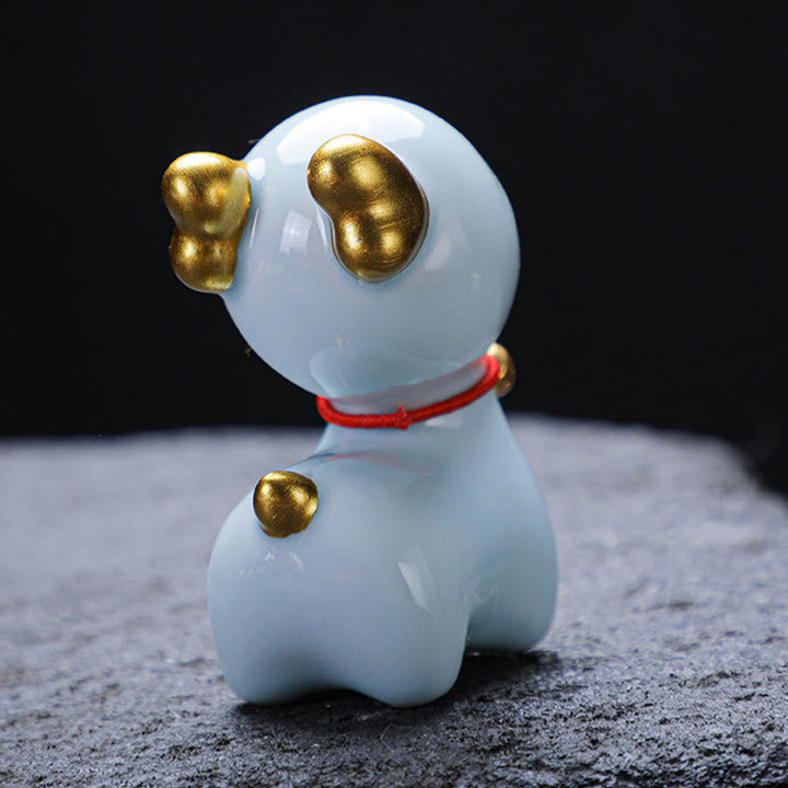 Buddha Stonesミニ鹿ティーペットセラミックホームデスク置物装飾 - image 10