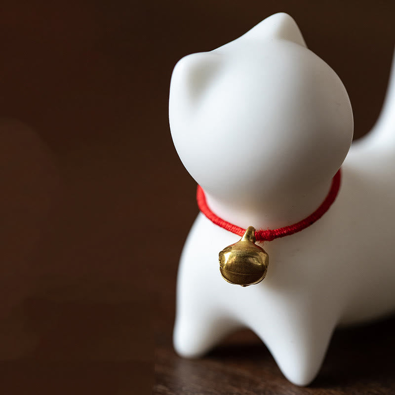 Buddha Stonesミニかわいい立ったり横たわったりの猫のティーペット陶器ホームデスクの置物装飾 - image 9