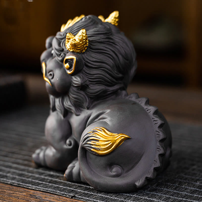 Buddha Stonesインゴット ボール 紫粘土 陶器 ティーペット 富 家 置物 装飾