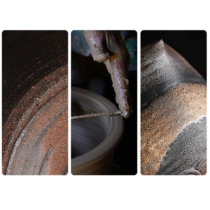 Buddha Stones小さな茶色の僧侶の帽子のストレーナー 陶器のティーアクセサリーの置物 禅の家の机の装飾