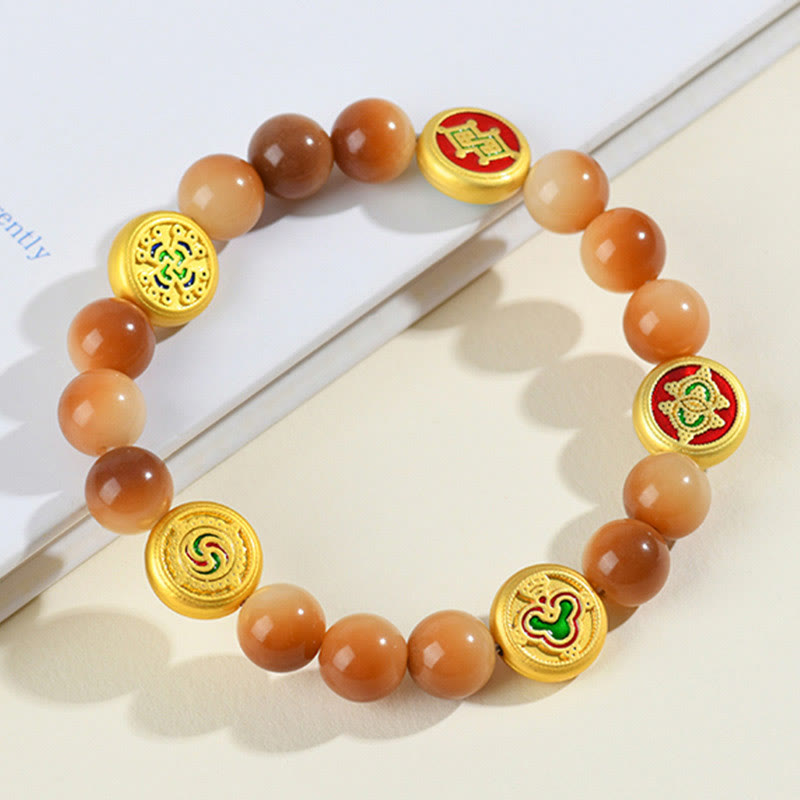 Buddha Stones菩提樹 五方位 富と知恵の神 ブレスレット