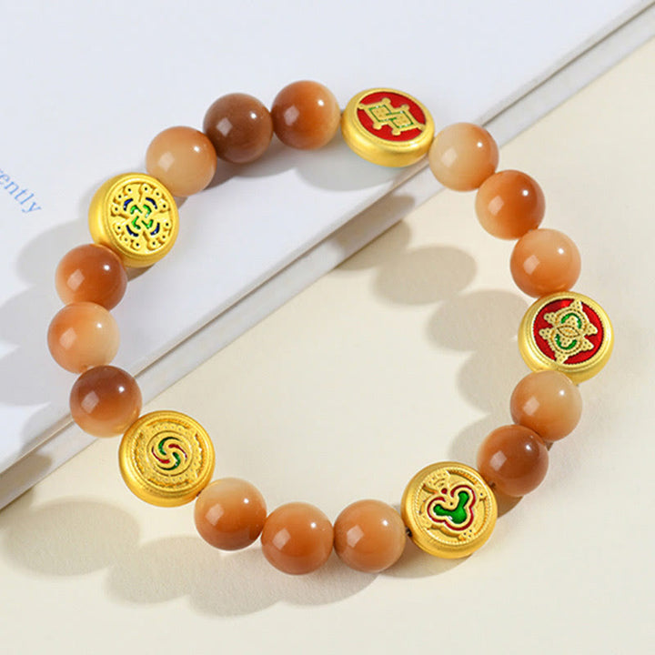 Buddha Stones菩提樹 五方位 富と知恵の神 ブレスレット