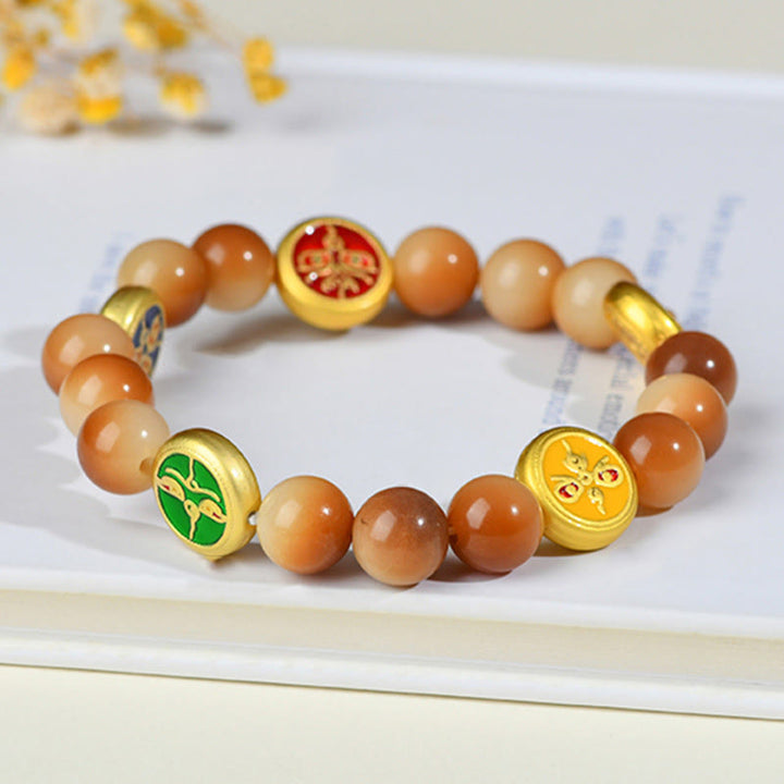 Buddha Stones菩提樹 五方位 富と知恵の神 ブレスレット