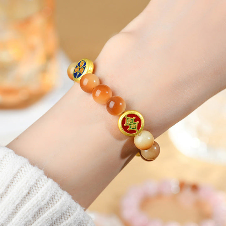 Buddha Stones菩提樹 五方位 富と知恵の神 ブレスレット
