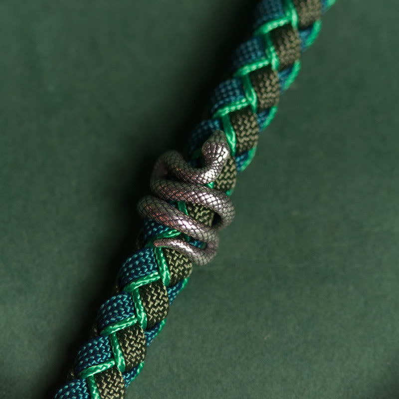 Buddha Stones蛇年 999 スターリングシルバー 紐 保護 編み込みブレスレット - image 8