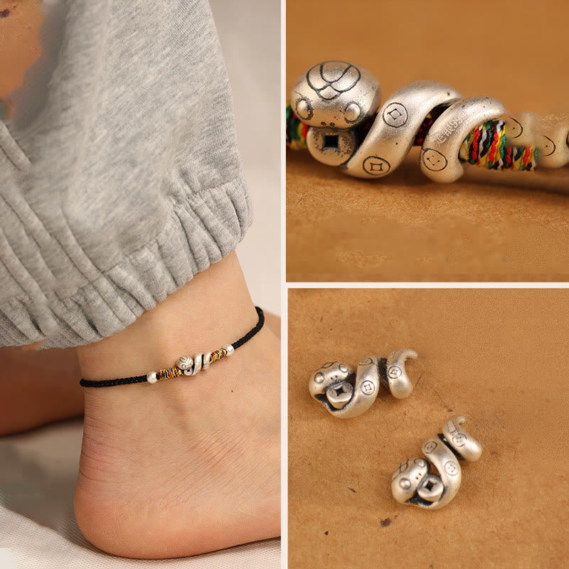 Buddha Stonesの赤紐999スターリングシルバー 蛇年アンクレット - image 13