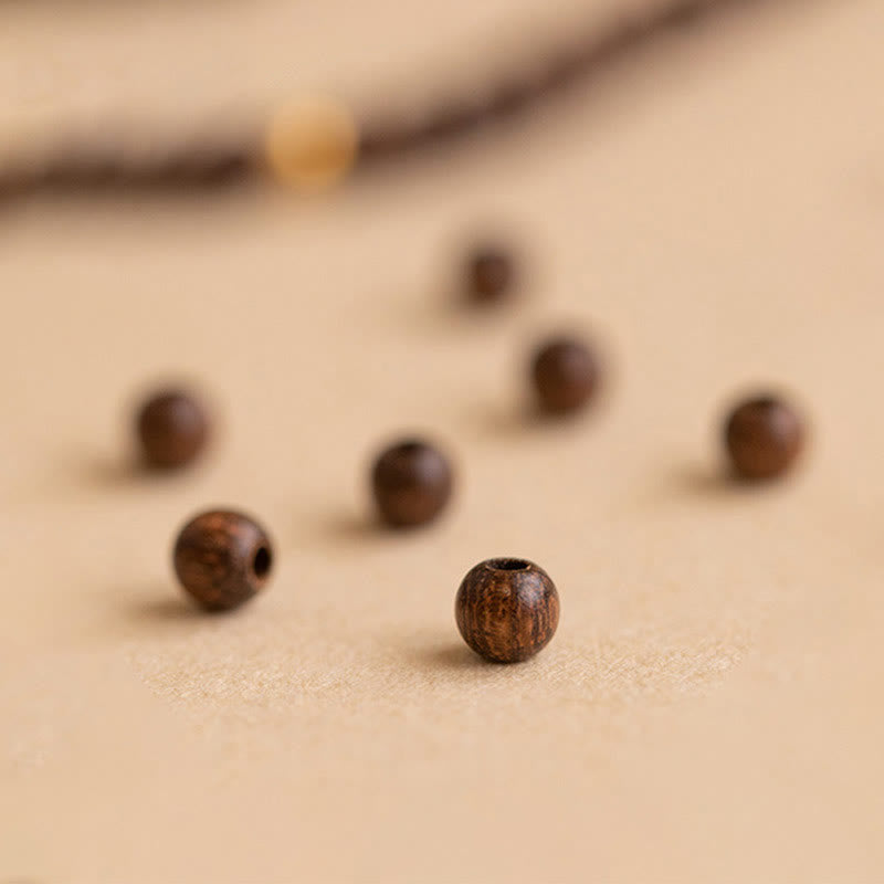 Buddha Stones4mm 極薄 白檀 14K 金メッキ 銅ビーズ 保護ブレスレット
