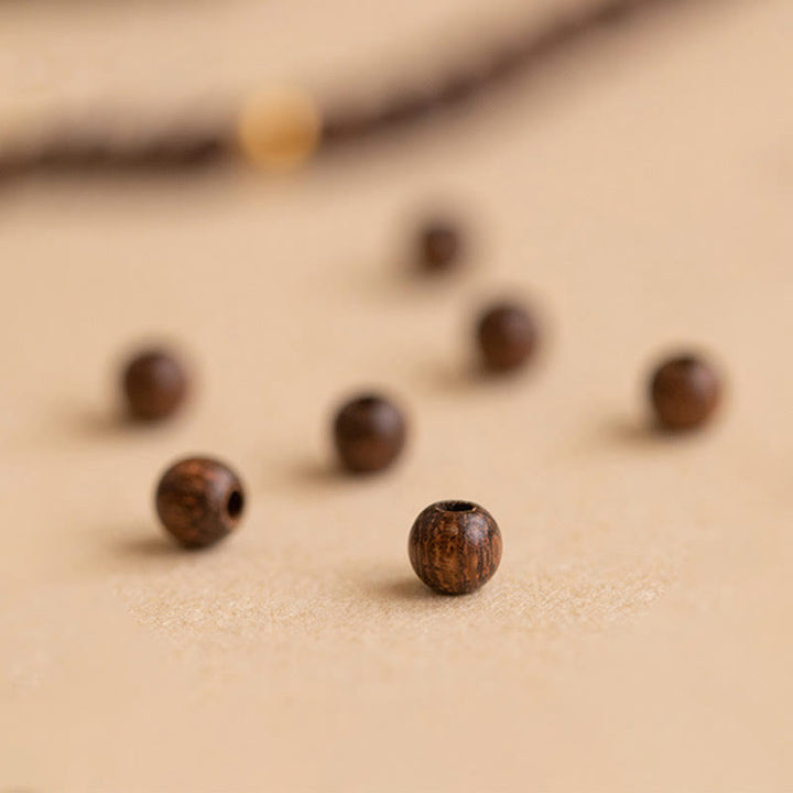 Buddha Stones4mm 極薄 白檀 14K 金メッキ 銅ビーズ 保護ブレスレット
