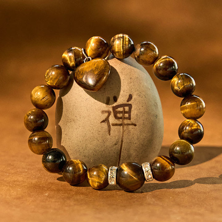 Buddha Stones各種クリスタルグリーンアベンチュリンラブハートバランスブレスレット - image 4