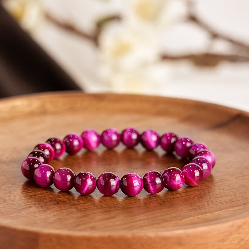 Buddha Stonesレッドタイガーアイ カームブレスレット