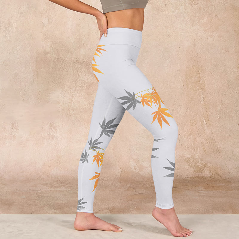 Buddha Stonesメープル ジムレギンス レディース ヨガパンツ - image 18