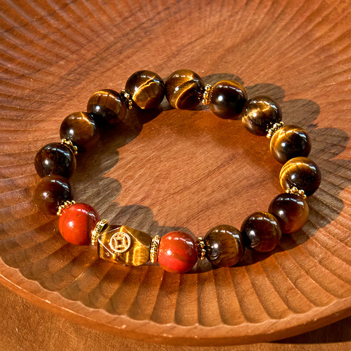 Buddha Stonesタイガーアイ 勇気ブレスレット