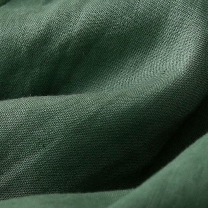 Buddha Stones無地 プリーツ ジッパーボタン コットンリネン レディース ショートパンツ ポケット付き - image 20