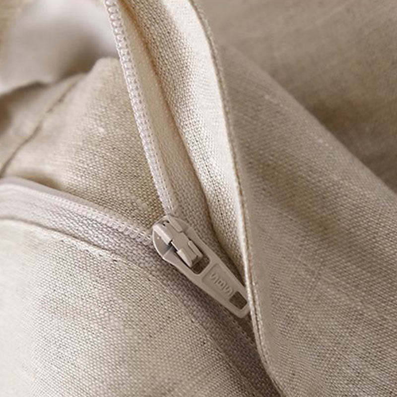 Buddha Stones無地 プリーツ ジッパーボタン コットンリネン レディース ショートパンツ ポケット付き - image 13