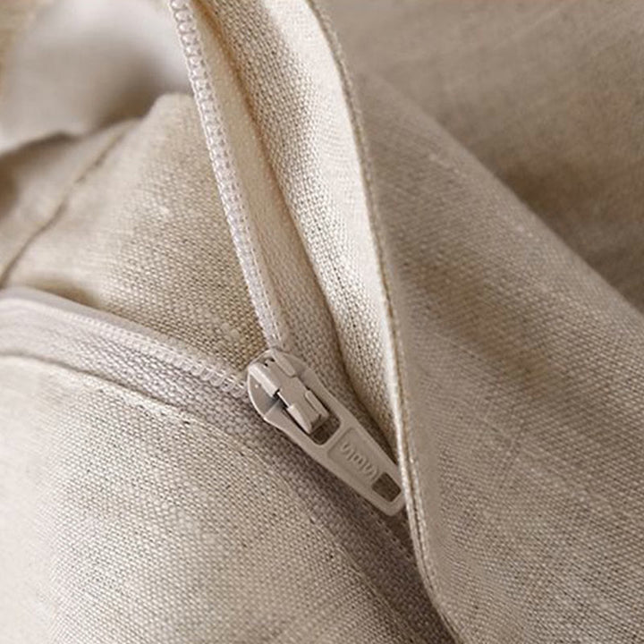 Buddha Stones無地 プリーツ ジッパーボタン コットンリネン レディース ショートパンツ ポケット付き - image 13