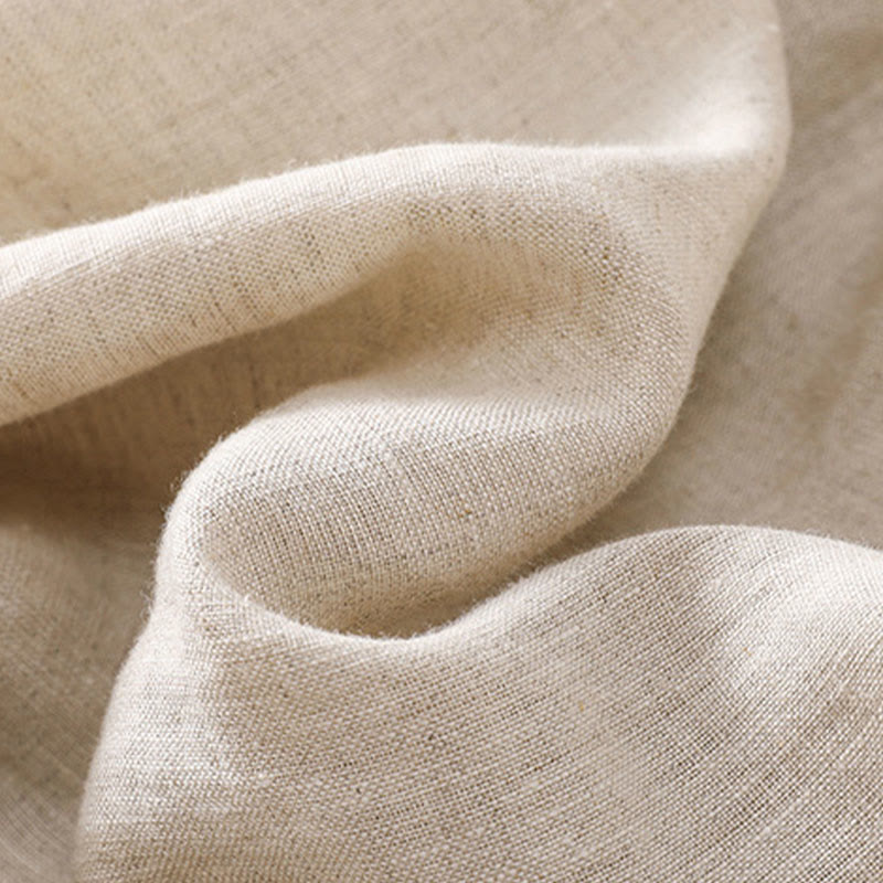 Buddha Stones無地 コントラストカラー ウエスト レースアップ コットンリネン レディース ショートパンツ ポケット付き - image 8