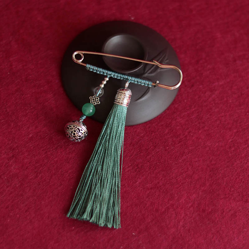 Buddha Stonesのレトロなベルタッセルブローチ