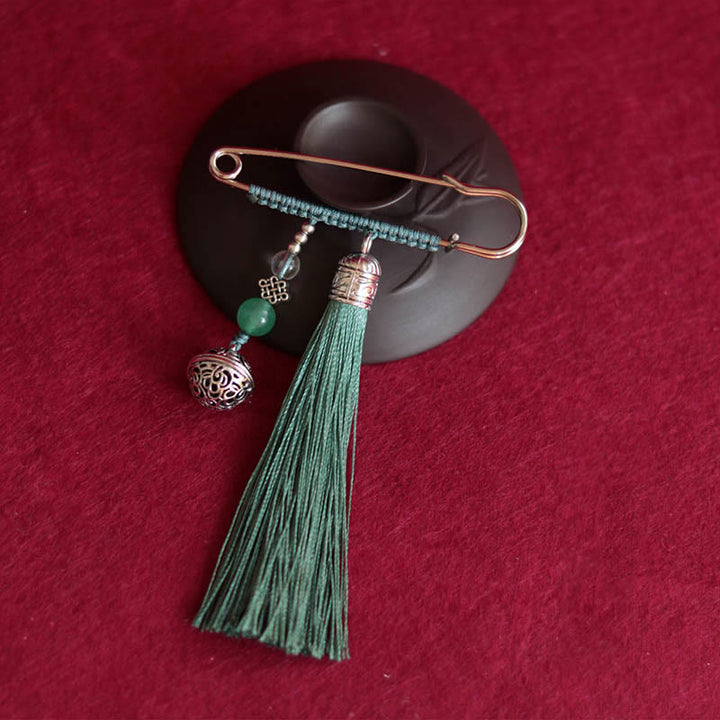 Buddha Stonesのレトロなベルタッセルブローチ