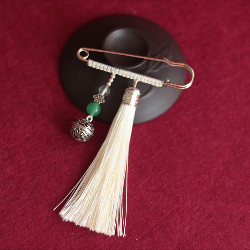 Buddha Stonesのレトロなベルタッセルブローチ