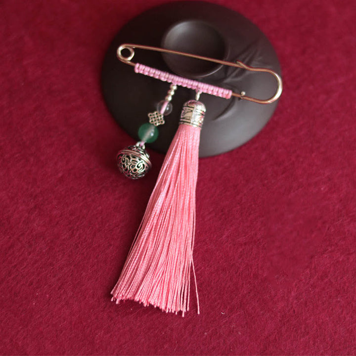 Buddha Stonesのレトロなベルタッセルブローチ
