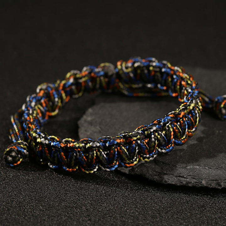 Buddha Stonesの手作りカラフルなロープ編みブレスレット