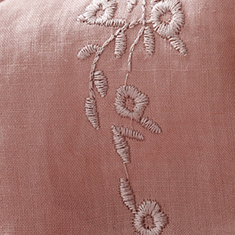 Buddha Stonesカジュアル レディース 刺繍フラワー Vネックデザイン ゆったり 半袖 コットンリネンシャツ - image 8