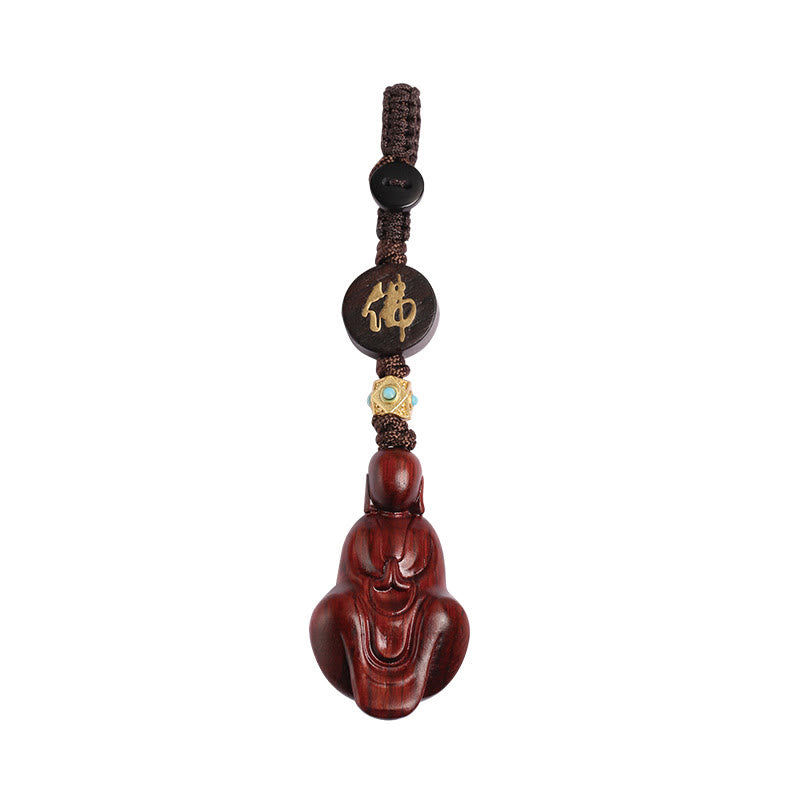 Buddha Stones小葉紅檀 無形仏 守護キーホルダー