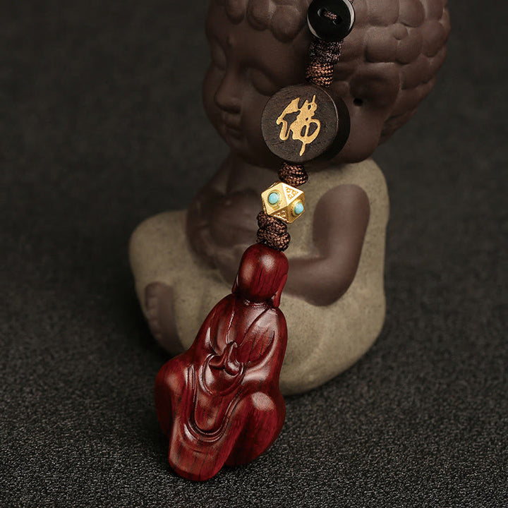 Buddha Stones小葉紅檀 無形仏 守護キーホルダー
